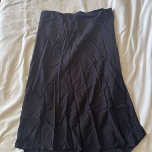 Madewell Black A-Line Midi Skirt